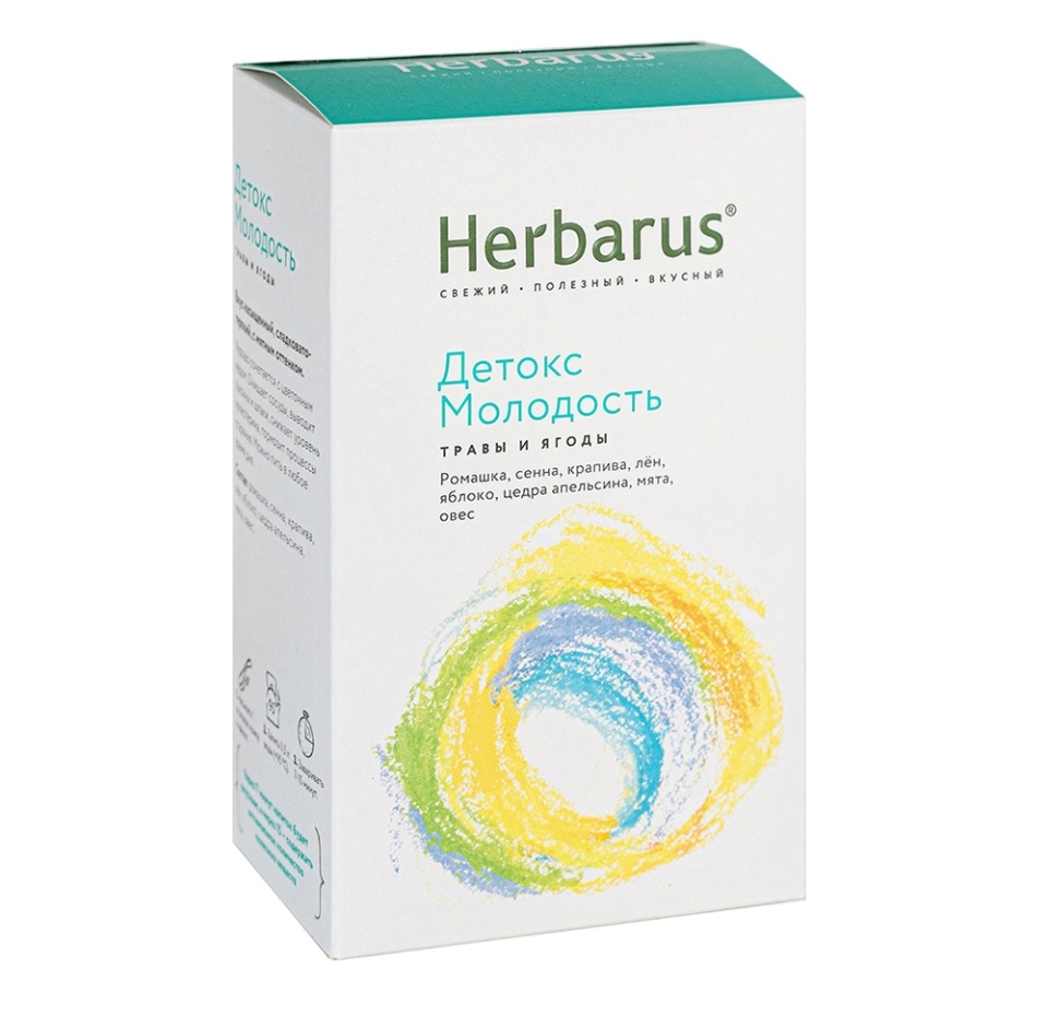 

Чай травяной «Детокс–Молодость», Herbarus, 50 г