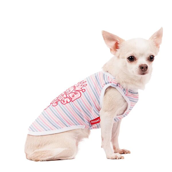 Футболка для собак Petmax S розовый (унисекс)