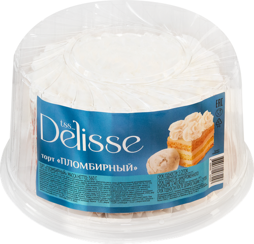 

Торт Delisse Пломбирный, 560 г