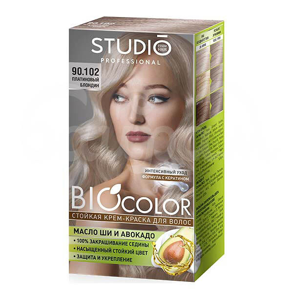 Крем-краска для волос Bio Color 90.102 Масло ши и Авокадо