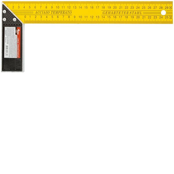 Угольник столярный, желтый, 300 мм