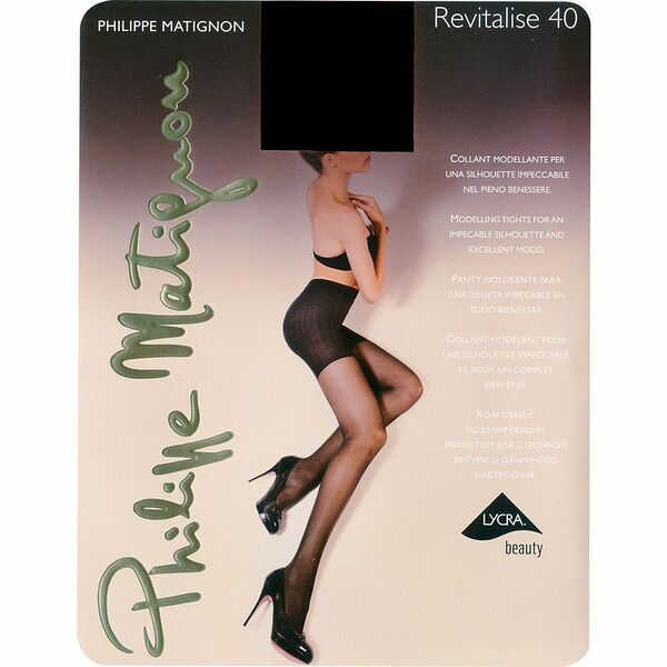 Колготки Philippe Matignon Revitalise 40 Nero Черные Размер 2