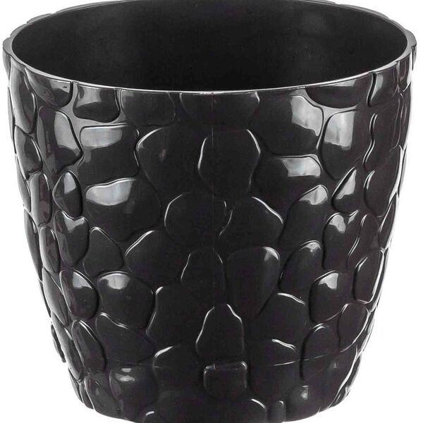 Кашпо для цветов Idea Камни d=18см, 2,6л, цвет коричневый ротанг