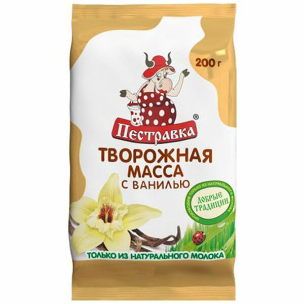 Масса творожная Пестравка с ванилью 18%