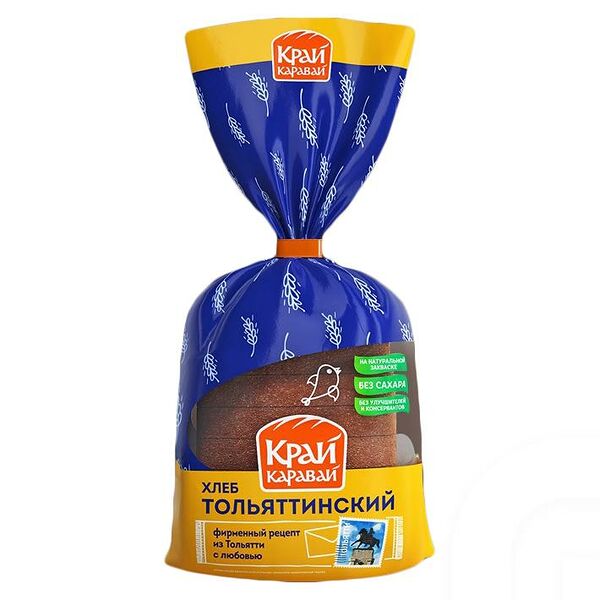 Хлеб КРАЙ КАРАВАЙ Тольяттинский, в нарезке