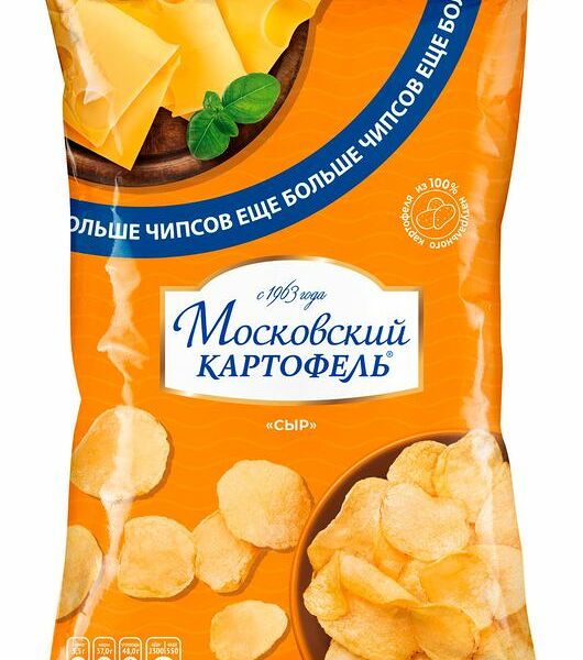 Картофель Московский Картофель хрустящий со вкусом сыра, 225г