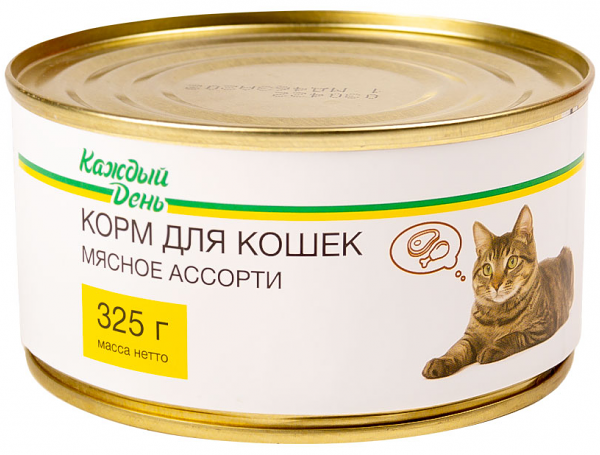 Корм для кошек Каждый день с мясным ассорти