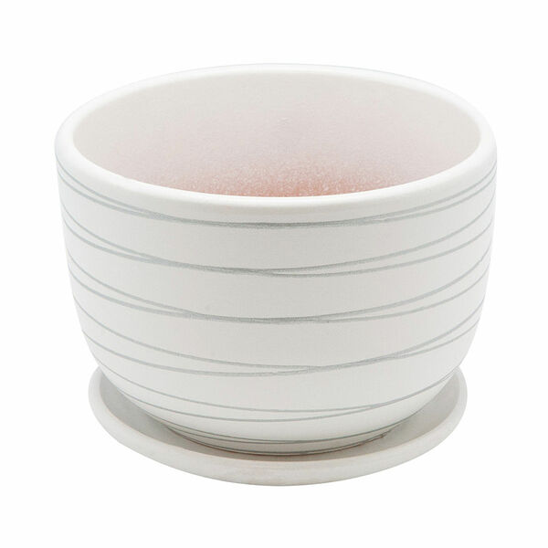 Горшок керамический с подставкой, 1,05л, 14,3х14,3х10,5см