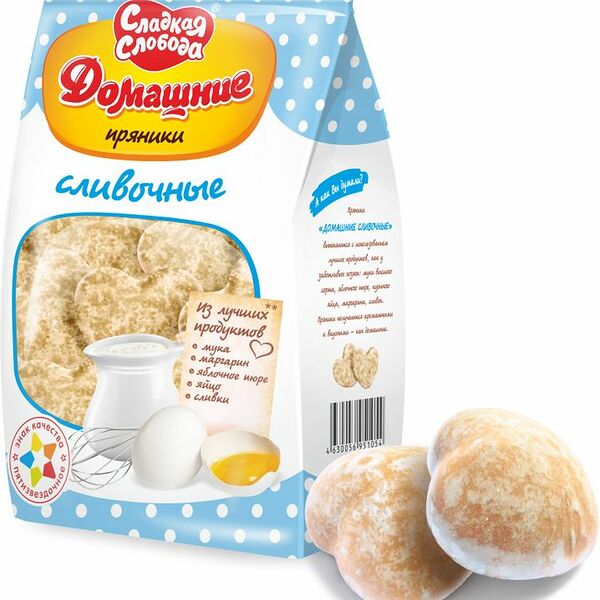 Пряники Сладкая слобода Домашние сливочные 350г