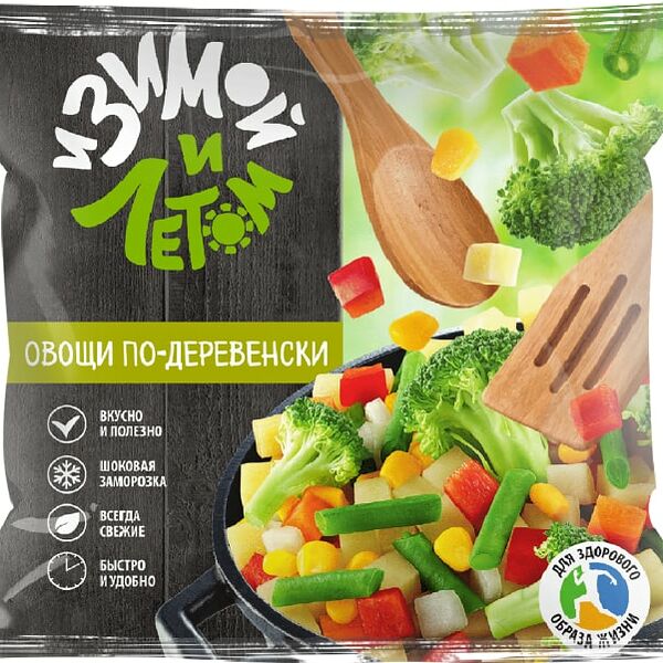 Овощи по-деревенски И Зимой и летом быстрозамороженные 400г