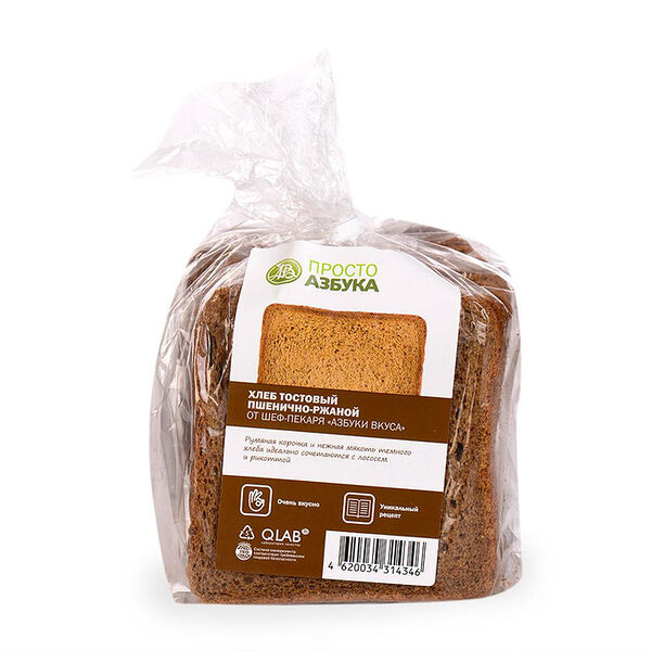 Хлеб тостовый пшенично-ржаной, «Просто Азбука»