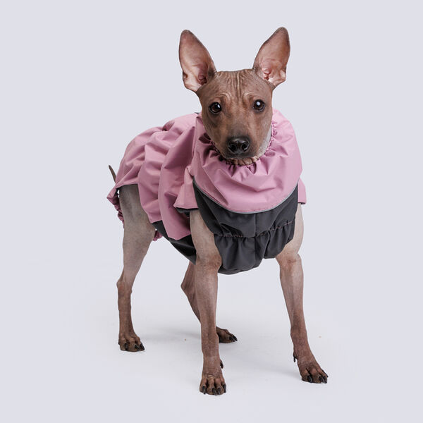 Жилетка мембрана с подкладкой девочка спина 28 грудь 50 розовая орхидея