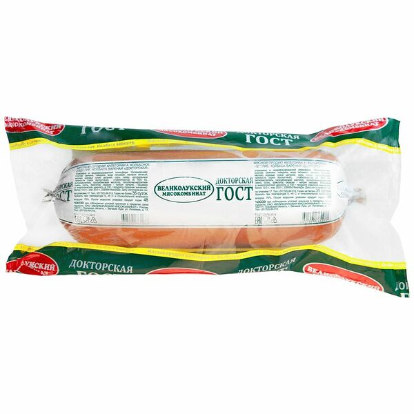 Колбаса варёная Великолукский МК Докторская, 500г