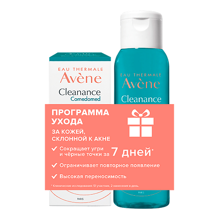 Avene Набор Cleanance Comedomed Концентрат для проблемной кожи 30 мл + Очищающий матирующий гель 100 мл