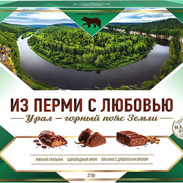 Набор конфет ПЕРМСКАЯ Из Перми с любовью, ассорти