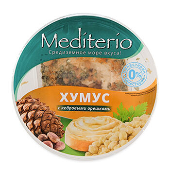 Хумус с кедровыми орешками Mediterio 180 г, Россия