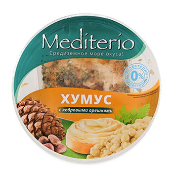 

Хумус с кедровыми орешками Mediterio 180г