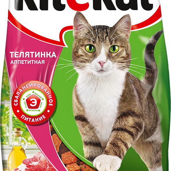 Корм  аппетит. Китекат телятинка х18 вес 350г имп. ОДО 