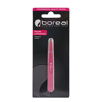 Пинцет прямой с прорезиненной ручкой, Boreal, 1 шт., Китай