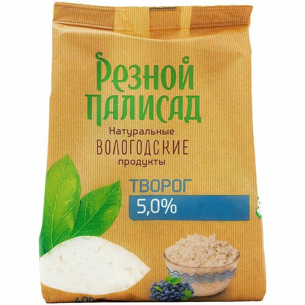 Творог Резной Палисад 5%, 400г