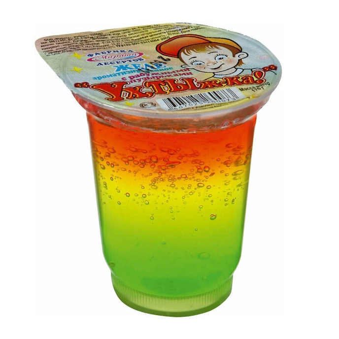 

Желе Мирата Ух,тыж-ка! ароматизированное с радужными пузырьками 170 г