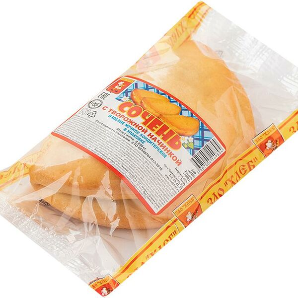 Сочень Хлеб с творожной начинкой 90г
