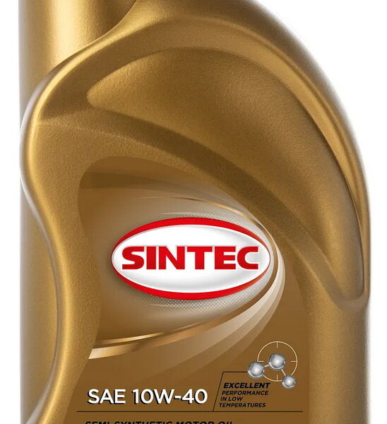 Масло моторное полусинтетическое Супер SAE 10W-40, API SG/CD 1л SINTEC