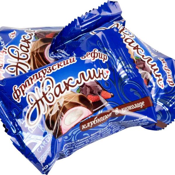 Конфеты Славянка Жаклин со вкусом Клубники в шоколаде