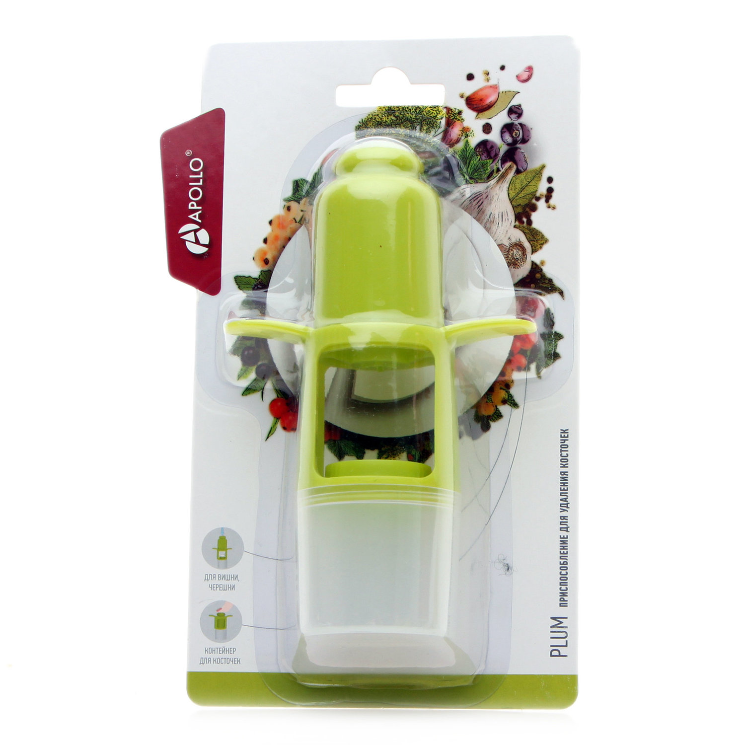 

Приспособление для удаления косточек Apollo Plum Plm-01, цвет в ассортименте, 1 шт