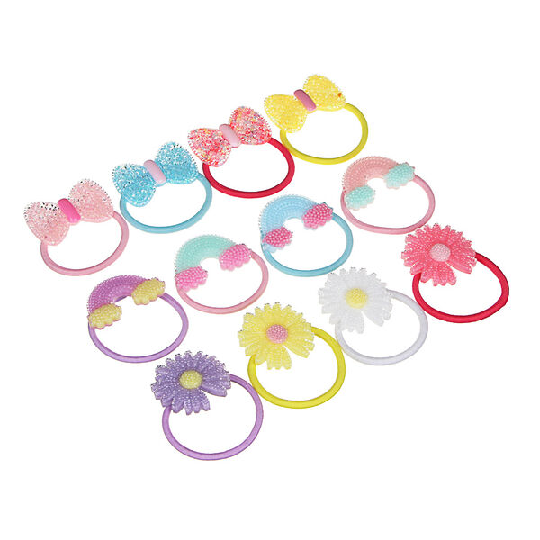 Beriotti резинка для волос, полиэстер, пластик, d6,5см, 3 дизайна, рв62