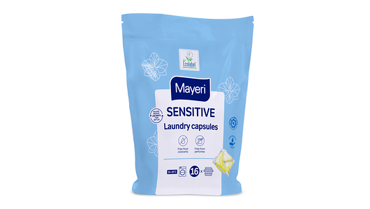 Капсулы для стирки белья Mayeri Sensitive Эко в пакете 
