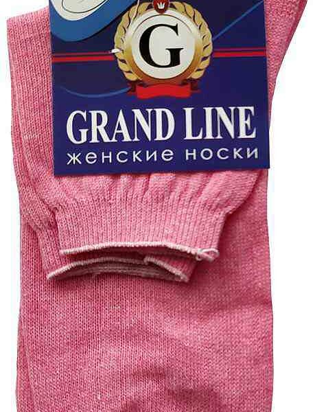 Носки женские Grand Line цвет: розовый, размер 25 (38-40)