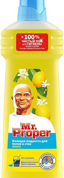 Жидкость моющая для полов и стен Mr.Proper Лимон 750мл