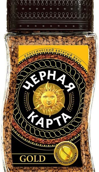 Кофе растворимый Черная Карта Gold 95г