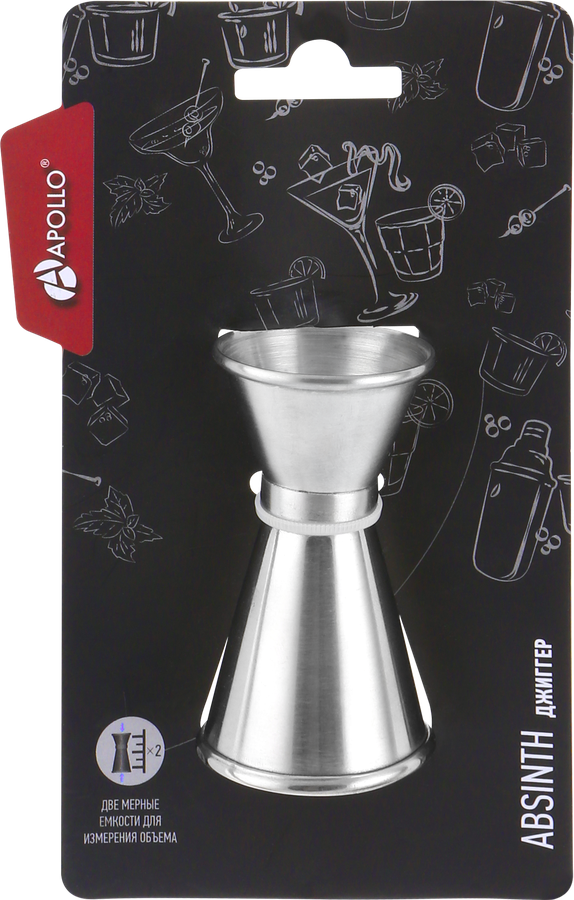 

Джиггер APOLLO Absinth, нержавеющая сталь