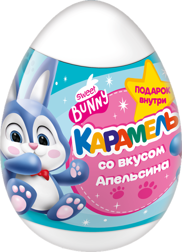 

Карамель леденцовая SWEET BUNNU Зайчата со вкусом апельсина 1шт