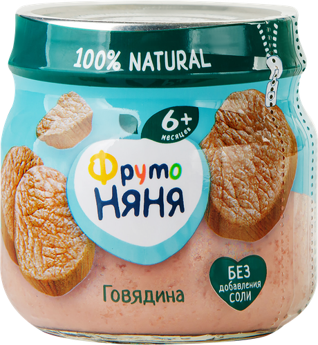 Пюре ФрутоНяня Говядина 80г