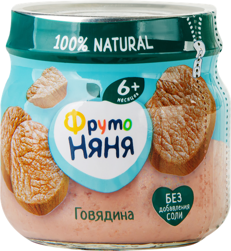 

Пюре ФрутоНяня Говядина 80г