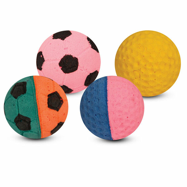 Игрушка для кошек Мяч спортивный, 4 шт ТМ Triol (Триол)