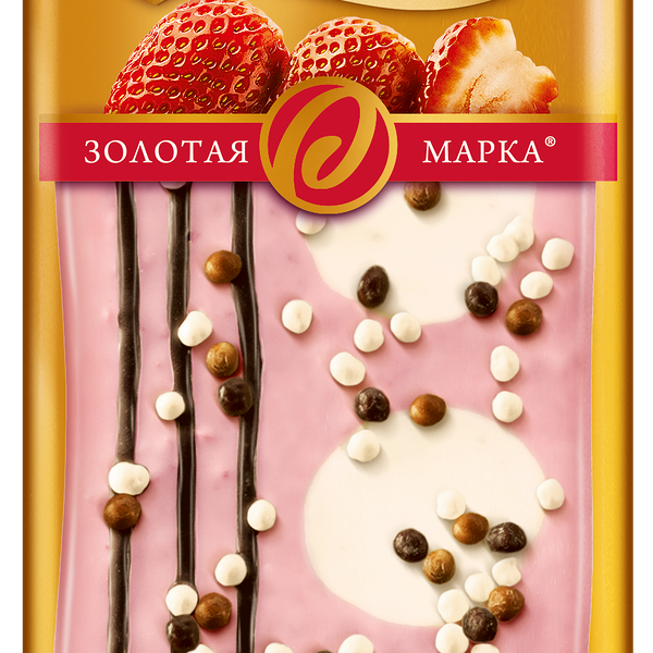 Шоколад белый Россия - Щедрая душа! Золотая марка Дуэт в клубничном