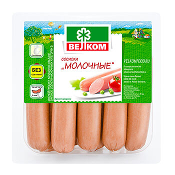 Сосиски Велком Молочные