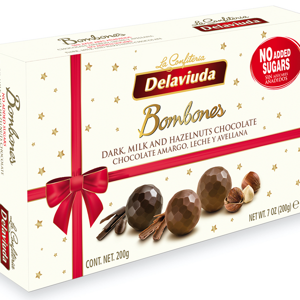 Конфеты Delaviuda шоколадные ассорти без сахара
