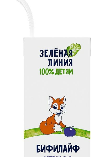 Бифилайф детский Зеленая линия Черника 2.5% 210г
