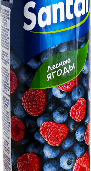 Напиток сокосодержащий Santal лесные ягоды, осветленный, тетрапак