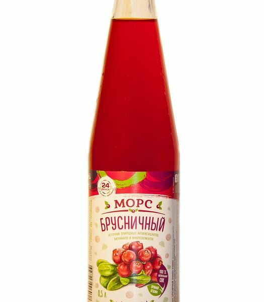 Морс брусничный, 500мл