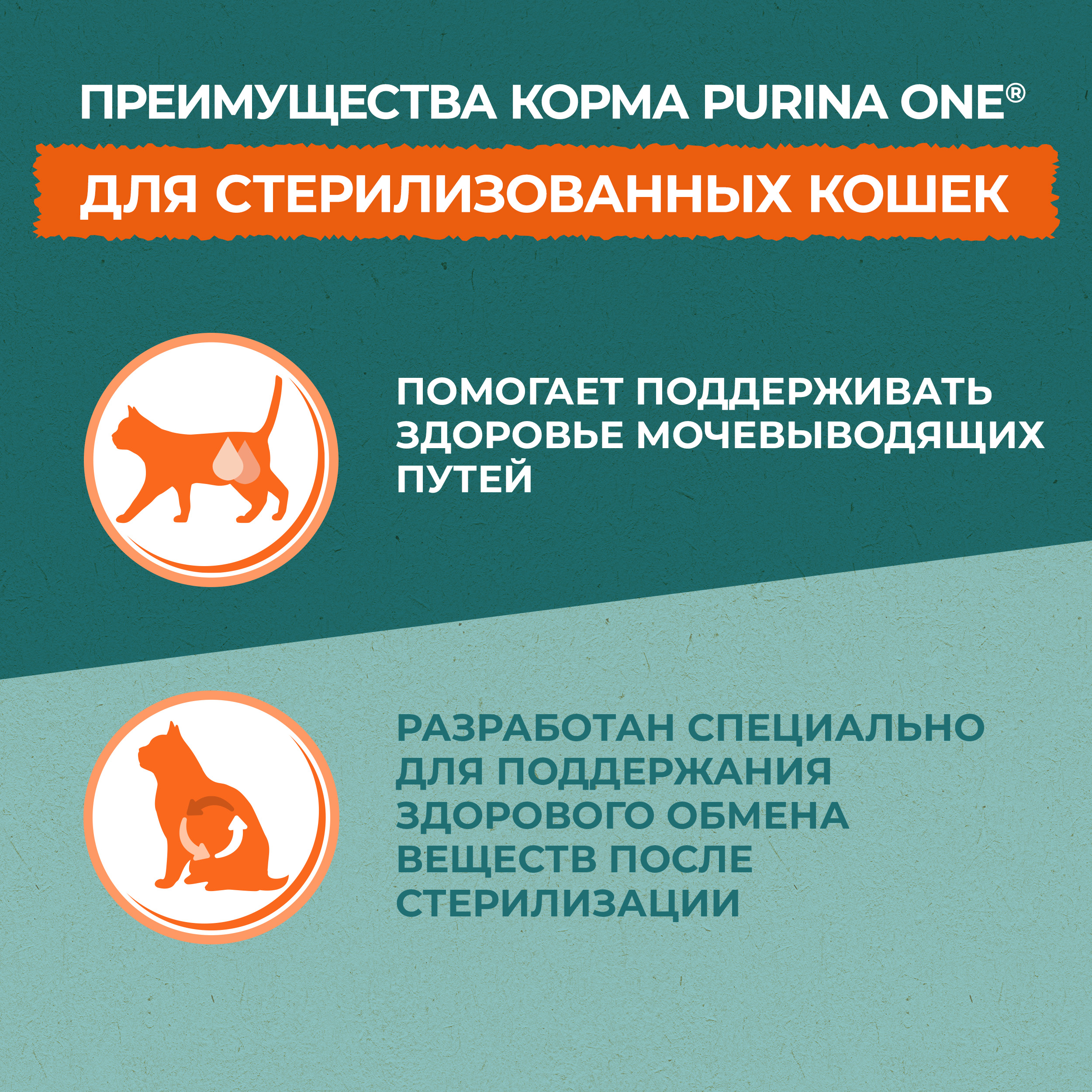 

Сухой корм Purina One Природа Здоровья для стерилизованных кошек и кастрированных котов, с высоким содержанием говядины, 680 г
