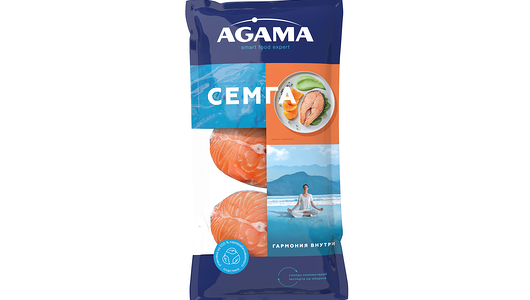 Семга Agama стейк замороженный