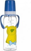 Бутылочка пластиковая с ручками 250мл Cute Animals 12+ арт. 11/845