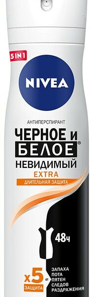 Антиперспирант NIVEA Черное и Белое Невидимый Extra 150мл