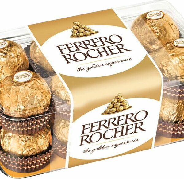 Конфеты Ferrero Rocher с молочным шоколадом и лесным орехом, 200 г